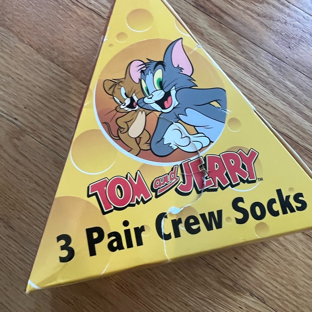 Tom and Jerry Crew Socks - 3 Pair Set